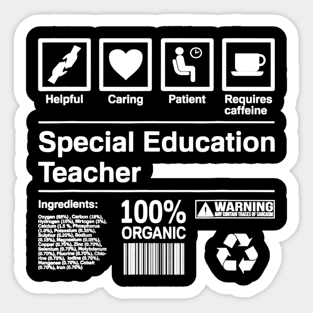 Special Education Teacher T-Shirt Gift Sticker by Alita Dehan